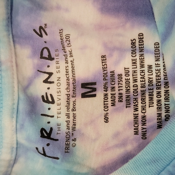 Girls tiedye Justice tee shirt - Picture 3 of 4